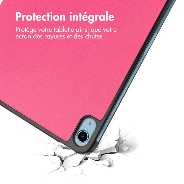 imoshion Coque tablette Trifold Apple iPad 11 (2025) 11 pouces A16 / iPad 10 (2022) 10.9 pouces - Pink