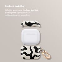 Selencia Coque Vivid  Apple Airpods 4 - Art Wave Black