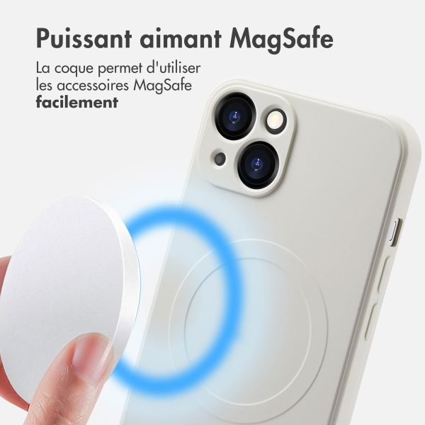 imoshion Coque Couleur avec MagSafe Apple iPhone 13 - Beige