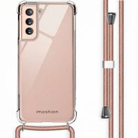 imoshion Coque arrière transparente avec cordon Samsung Galaxy S21 - Rose Doré