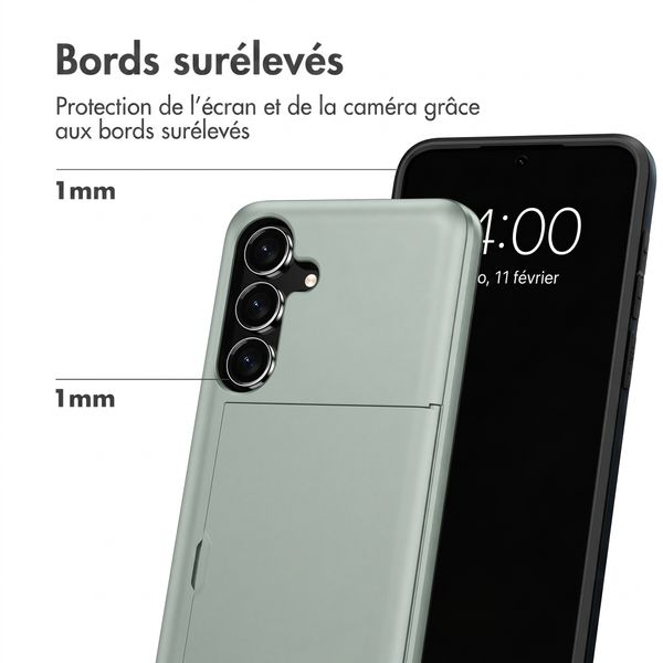imoshion Coque arrière avec porte-cartes Samsung Galaxy S26 FE - Vert foncé