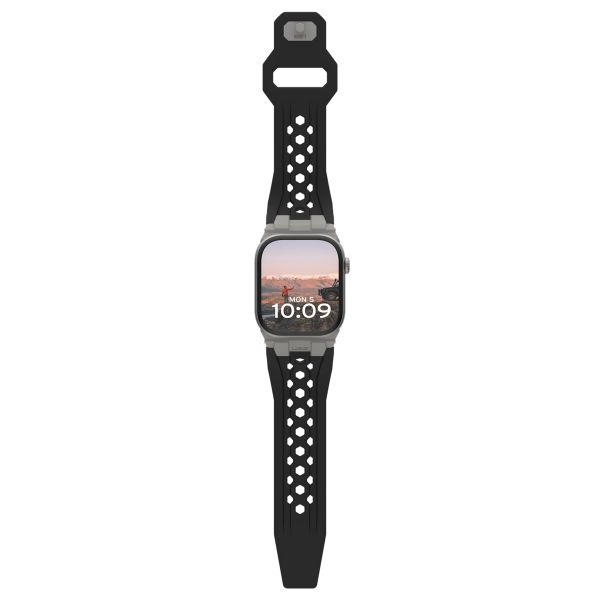 UAG Bracelet Monarch en silicone Apple Watch | 44/45/46/49 mm - Black Titanium