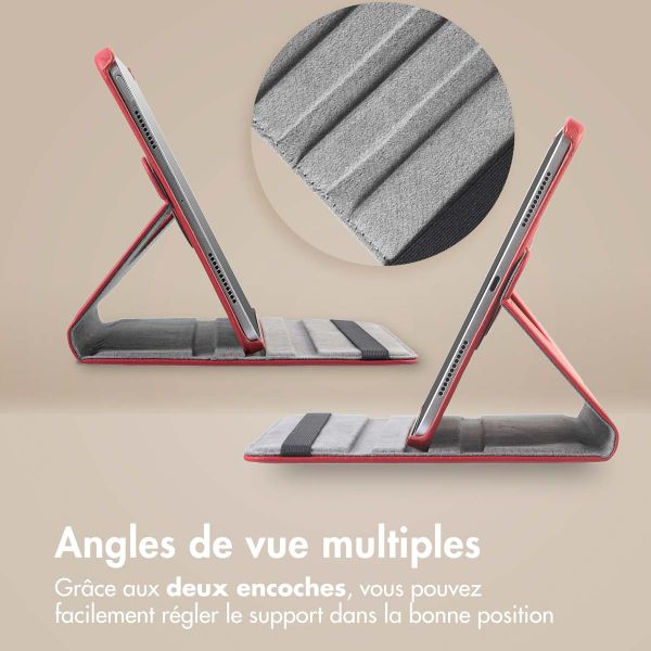 imoshion Coque tablette rotatif à 360° Samsung Galaxy Tab A9 Plus - Rouge foncé