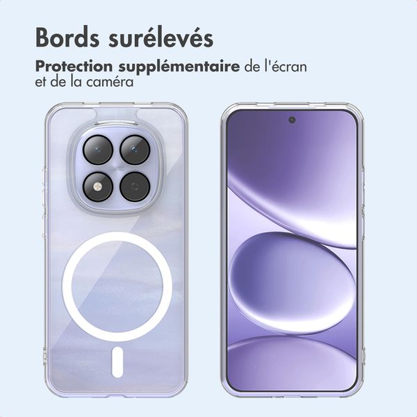 imoshion Coque arrière de protection avec MagSafe Xiaomi Redmi Note 15 Pro (4G) - Transparent