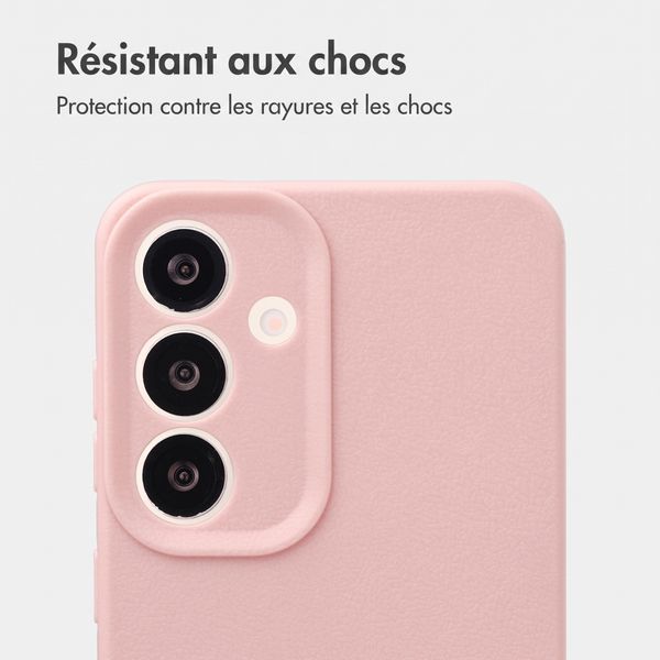 imoshion Coque arrière Texture Samsung Galaxy S25 - Rose