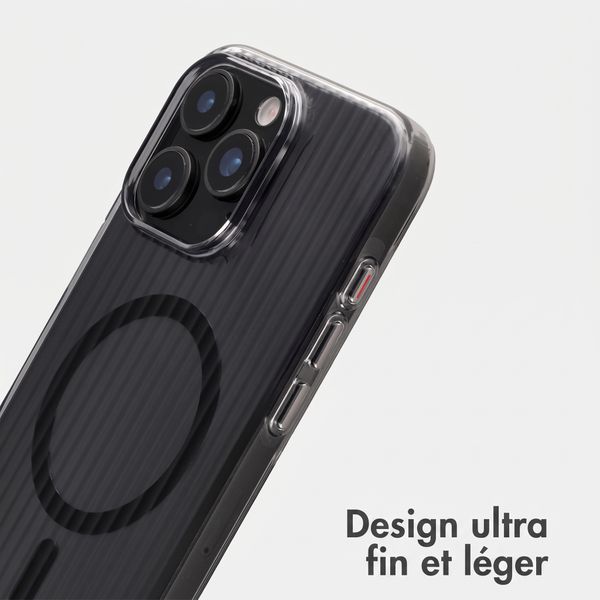 Accezz Coque arrière Lite avec MagSafe | Fluted | Apple iPhone 16 Pro Max - Noir
