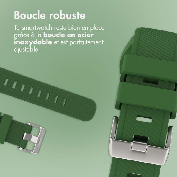 imoshion Bracelet en silicone souple Samsung Galaxy Watch 7 40/44 mm - Vert foncé