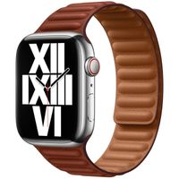 Apple Bracelet Leather Link Apple Watch | 44/45/46/49 mm - Taille S/M - Umber