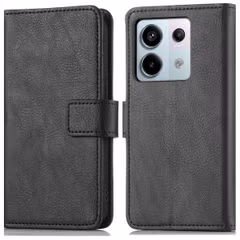 imoshion Étui de télephone portefeuille de luxe Xiaomi Redmi Note 13 Pro (5G) / Poco X6 - Noir