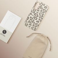 Selencia Coque Sabi imprimé panthère avec MagSafe Samsung Galaxy A56 - Soft Ivory