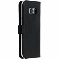 Selencia Étui portefeuille en cuir véritable Samsung Galaxy S8 - Noir