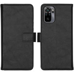 imoshion Étui de télephone portefeuille de luxe Xiaomi Redmi Note 10 (4G) / Note 10S - Noir