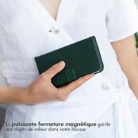 Selencia Étui portefeuille en cuir véritable Apple iPhone 11 - Vert