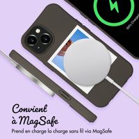 Coque Color MagSafe avec cordon amovible et photo et/ou texte personnalisés Apple iPhone 15 - Polaroid