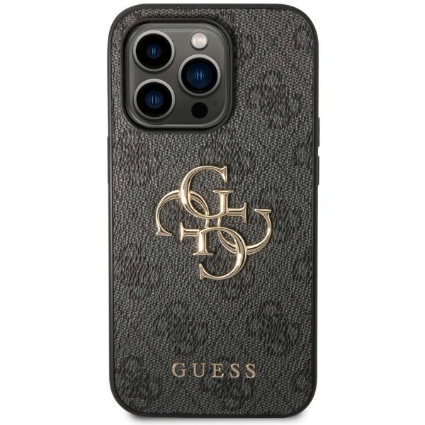 Guess Coque 4G Metal Logo Backcover Apple iPhone 14 Pro Max - Gris