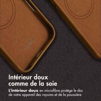 Accezz Coque MagSafe en cuir vintage Apple iPhone 16 Pro Max - Tabacco Cognac