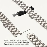 Selencia Bracelet à maillons fin en acier Apple Watch | 38/40/41/42 mm - Lumière stellaire