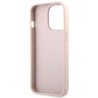 Guess Coque 4G Metal Logo Backcover Apple iPhone 13 - Rose & Or