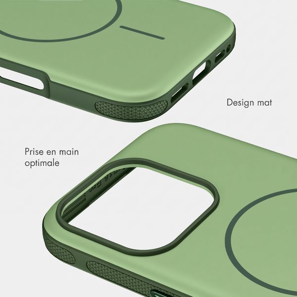 imoshion Coque arrière Color avec Thin MagSafe Ring Apple iPhone 16 Pro - Vert foncé