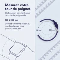 imoshion Bracelet magnétique milanais Fitbit Charge 5 - Taille M - Argent