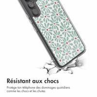 imoshion Coque Design Samsung Galaxy A54 (5G) - Bloom Love Sage Green