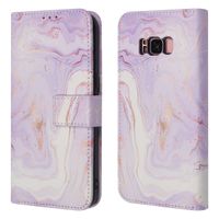 imoshion Étui de télephone portefeuille Design Samsung Galaxy S8 - Purple Marble