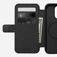 Nomad Étui de télephone portefeuille Modern Leather Folio Apple iPhone 15 Pro - Marron
