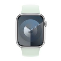 Apple Bracelet Boucle unique en Silicone Apple Watch | 44/45/46/49 mm - Taille 7 - Soft Mint