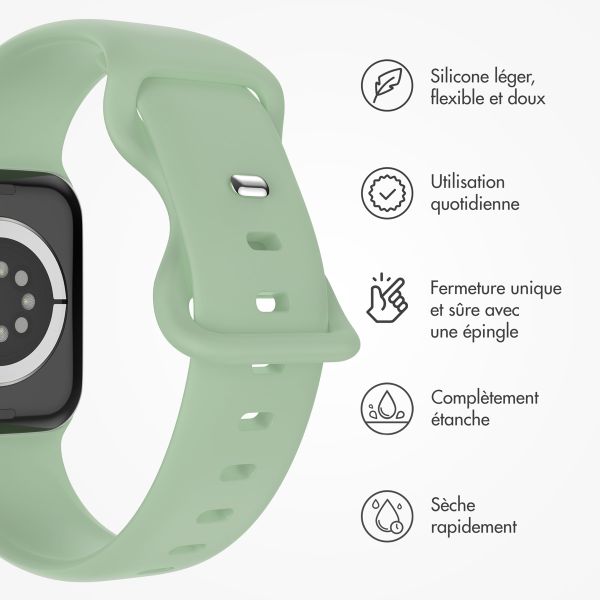 imoshion Bracelet en silicone⁺ Apple Watch | 38/40/41/42 mm - Taille S/M - Pistachio