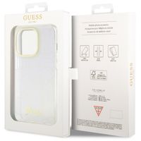 Guess Coque arrière Faceted Mirror Apple iPhone 15 Pro - Bleu