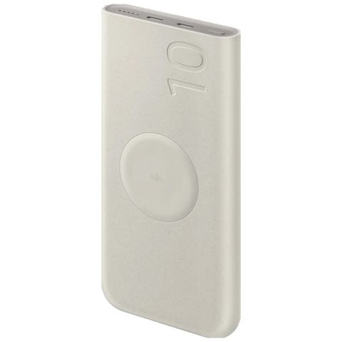 Samsung Galaxy Battery Pack 10 000 mAh - Batterie externe sans fil - 2x USB-C - Beige