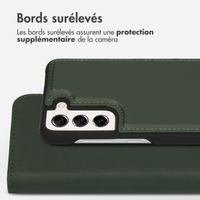 Accezz Premium Leather 2 in 1 Wallet Bookcase Samsung Galaxy S21 FE - Vert
