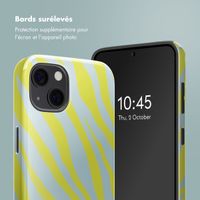 Selencia Coque arrière Vivid avec MagSafe Apple iPhone 13 - Zebra Winter Sky Titanium Yellow