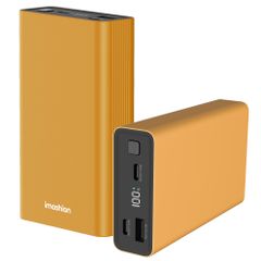 imoshion Ultra Series Aluminium Batterie externe 20.000 mAh - Charge rapide jusqu'à 33 watts - Gold