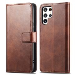 imoshion Étui de télephone portefeuille de luxe Samsung Galaxy S22 Ultra - Marron foncé