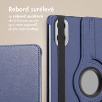 imoshion Coque tablette rotatif à 360° Xiaomi Redmi Pad 2 Pro / Poco Pad M1 - Bleu foncé