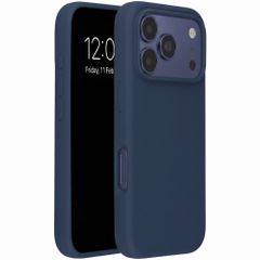 Accezz Coque Liquid Silicone avec MagSafe Apple iPhone 18 Pro / 17 Pro - Bleu foncé