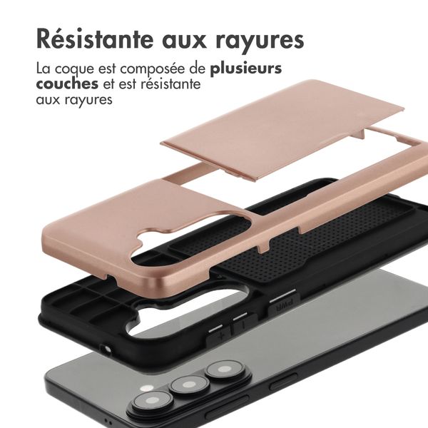 imoshion Coque arrière avec porte-cartes Samsung Galaxy S26 Plus - Rose Gold