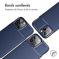 imoshion Coque silicone Carbon Apple iPhone 13 Pro Max - Bleu