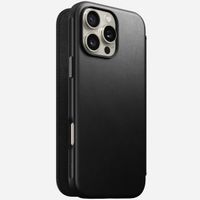 Nomad Étui de télephone portefeuille Modern Leather Folio Apple iPhone 16 Pro Max - Noir