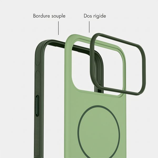 imoshion Coque arrière Color avec Thin MagSafe Ring Apple iPhone 17 Pro Max - Vert foncé