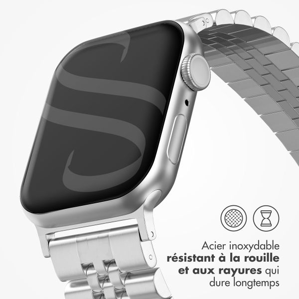 Selencia Bracelet Metallique Jubilee Apple Watch | 44/45/46/49 mm - Argent