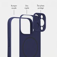 Accezz Coque Grip avec MagSafe Apple iPhone 16 Pro - Bleu foncé