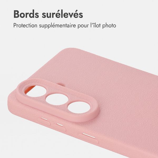 imoshion Coque arrière Texture Samsung Galaxy S26 - Rose
