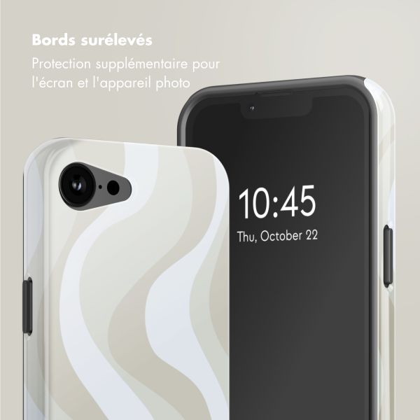 Selencia Coque arrière Vivid avec MagSafe Apple iPhone 17e / 16e - Desert Waves Beige