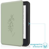 imoshion Étui á rabat Kobo Clara 2E / Tolino Shine 4 - Floral Green