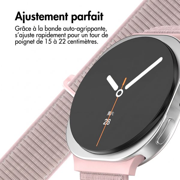 imoshion Bracelet en nylon Samsung Galaxy Watch 9 (40/44mm) / Watch 8 (40/44mm) / Classic (46mm) - Light Pink