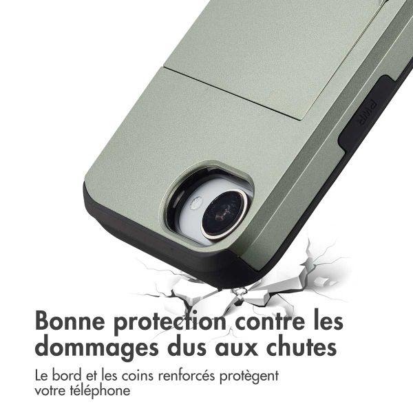 imoshion Coque arrière avec porte-cartes Apple iPhone 17e / 16e - Vert