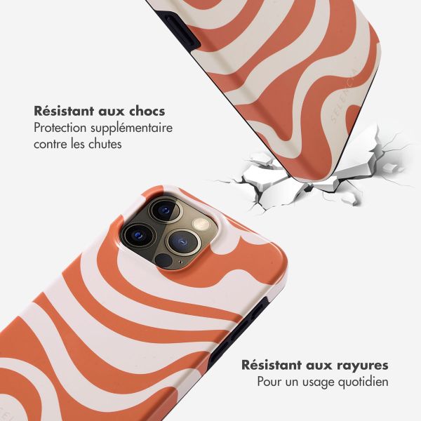 Selencia Coque arrière Vivid Apple iPhone 15 Pro Max - Dream Swirl Orange