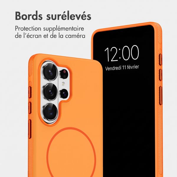 imoshion Coque arrière Color avec Thin MagSafe Ring Samsung Galaxy S26 Ultra - Orange
